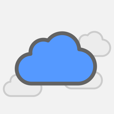 Free cloud storage icon vector