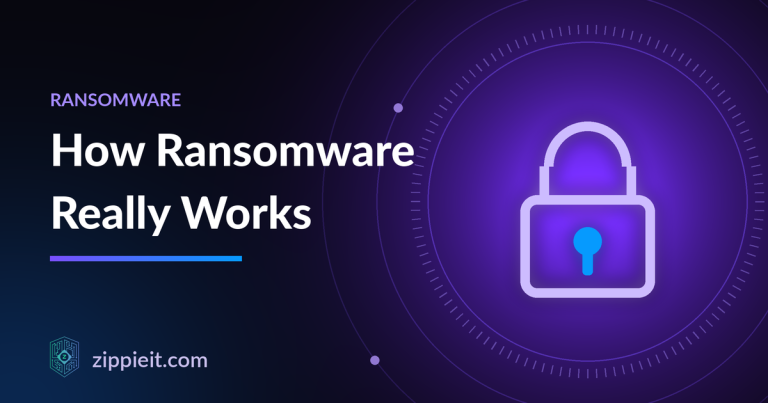 Ransomware attacks: Illustration of a padlock for ransomware protection